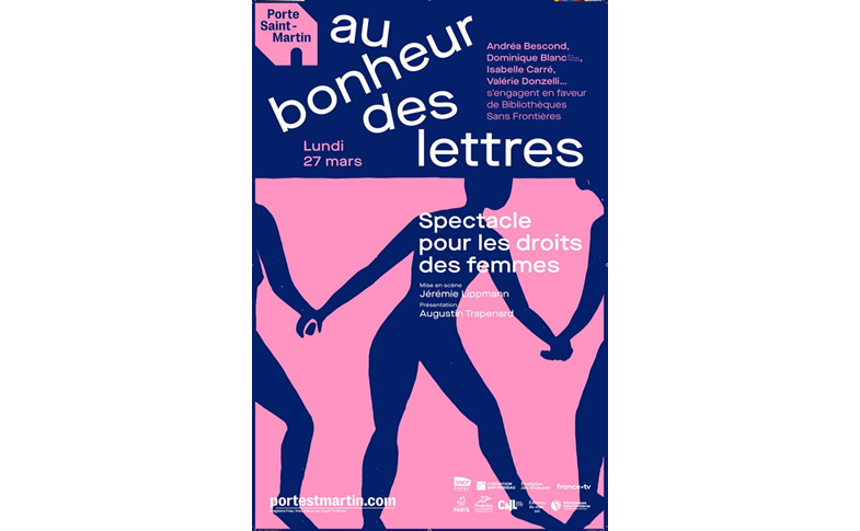 Au bonheur des lettres : spectacle le 27 mars au Théâtre de la Porte Saint-Martin (Paris)